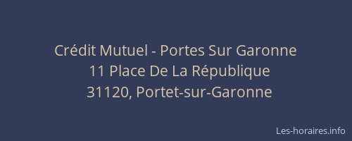 Crédit Mutuel - Portes Sur Garonne