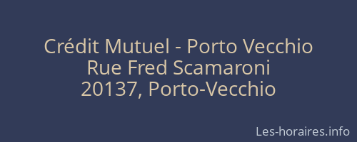 Crédit Mutuel - Porto Vecchio