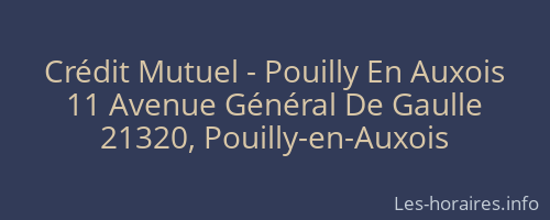 Crédit Mutuel - Pouilly En Auxois