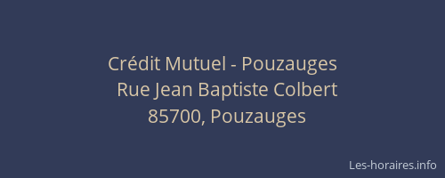 Crédit Mutuel - Pouzauges