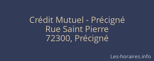 Crédit Mutuel - Précigné