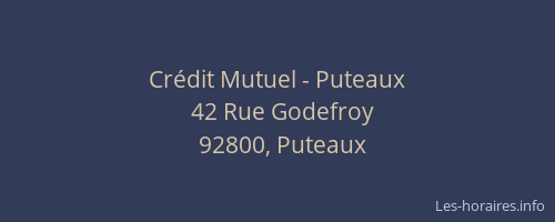 Crédit Mutuel - Puteaux