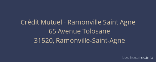 Crédit Mutuel - Ramonville Saint Agne