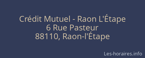 Crédit Mutuel - Raon L'Étape