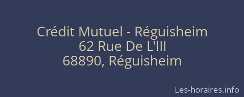 Crédit Mutuel - Réguisheim
