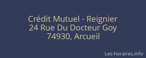 Crédit Mutuel - Reignier
