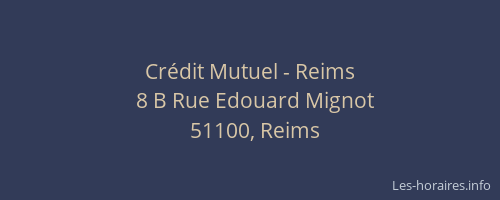 Crédit Mutuel - Reims