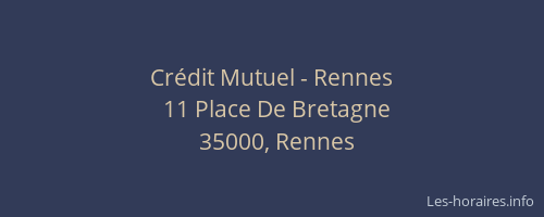 Crédit Mutuel - Rennes