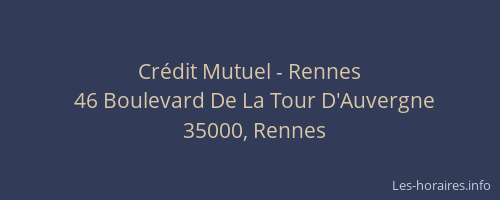 Crédit Mutuel - Rennes