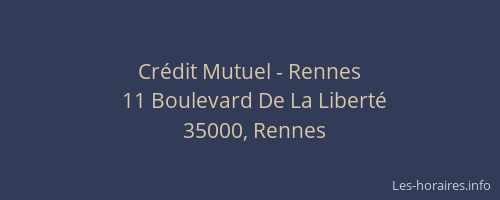 Crédit Mutuel - Rennes