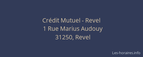 Crédit Mutuel - Revel