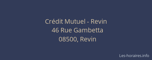 Crédit Mutuel - Revin