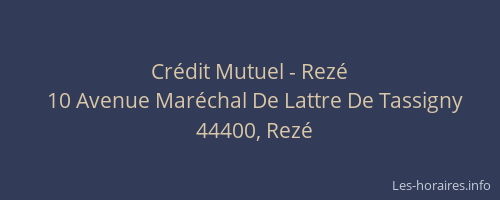 Crédit Mutuel - Rezé