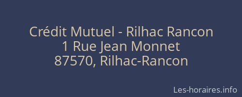 Crédit Mutuel - Rilhac Rancon