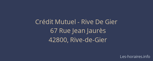 Crédit Mutuel - Rive De Gier