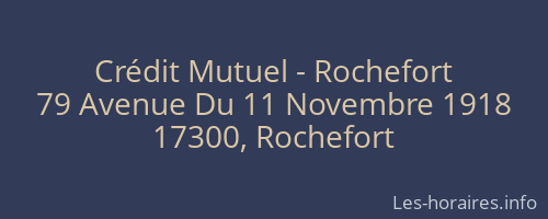 Crédit Mutuel - Rochefort