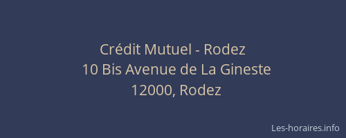 Crédit Mutuel - Rodez