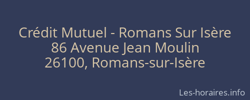 Crédit Mutuel - Romans Sur Isère