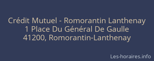 Crédit Mutuel - Romorantin Lanthenay