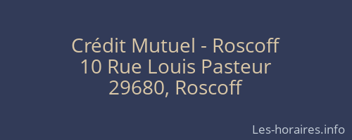 Crédit Mutuel - Roscoff