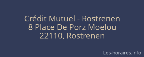 Crédit Mutuel - Rostrenen