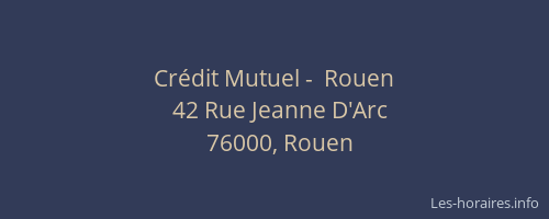 Crédit Mutuel -  Rouen