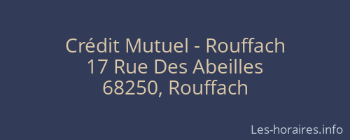 Crédit Mutuel - Rouffach