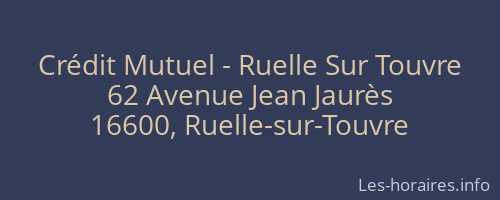 Crédit Mutuel - Ruelle Sur Touvre