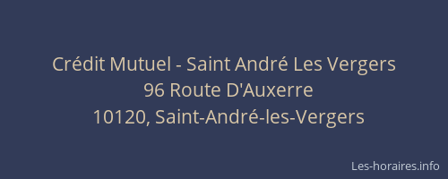 Crédit Mutuel - Saint André Les Vergers