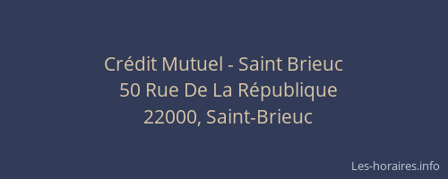 Crédit Mutuel - Saint Brieuc