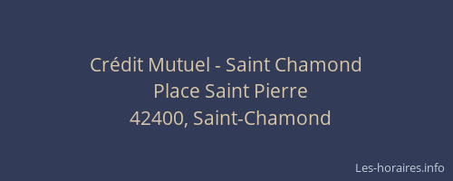Crédit Mutuel - Saint Chamond