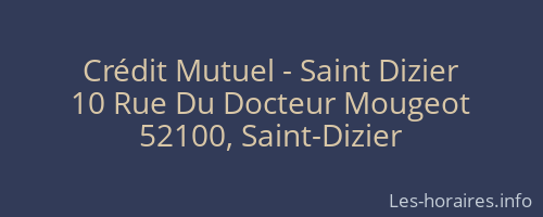 Crédit Mutuel - Saint Dizier