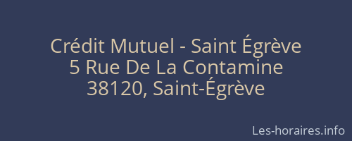 Crédit Mutuel - Saint Égrève