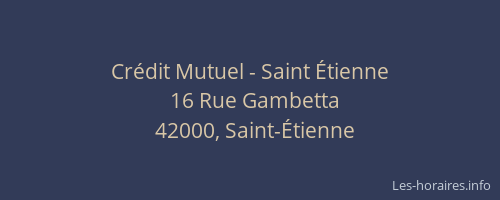 Crédit Mutuel - Saint Étienne