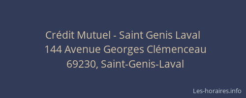 Crédit Mutuel - Saint Genis Laval