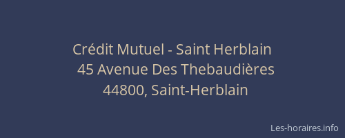 Crédit Mutuel - Saint Herblain