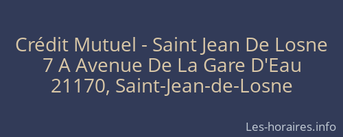 Crédit Mutuel - Saint Jean De Losne