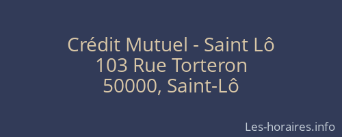Crédit Mutuel - Saint Lô