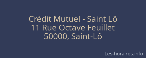 Crédit Mutuel - Saint Lô