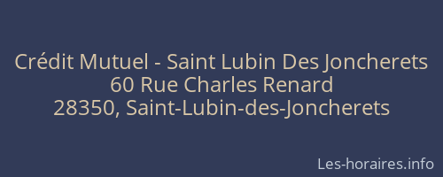 Crédit Mutuel - Saint Lubin Des Joncherets