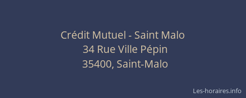 Crédit Mutuel - Saint Malo