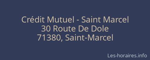 Crédit Mutuel - Saint Marcel