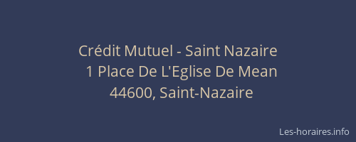 Crédit Mutuel - Saint Nazaire