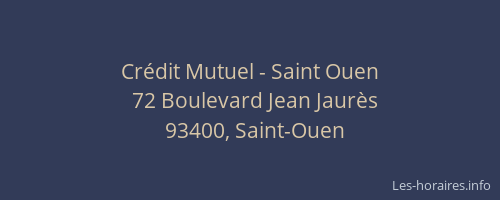 Crédit Mutuel - Saint Ouen