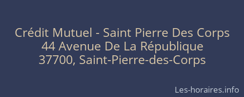 Crédit Mutuel - Saint Pierre Des Corps