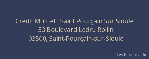 Crédit Mutuel - Saint Pourçain Sur Sioule