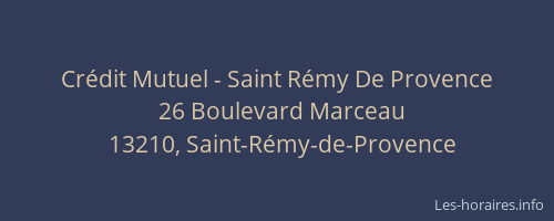 Crédit Mutuel - Saint Rémy De Provence