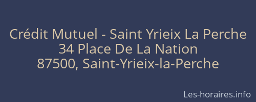 Crédit Mutuel - Saint Yrieix La Perche