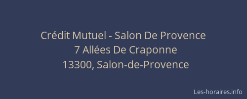 Crédit Mutuel - Salon De Provence