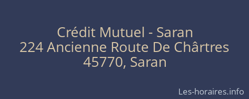 Crédit Mutuel - Saran